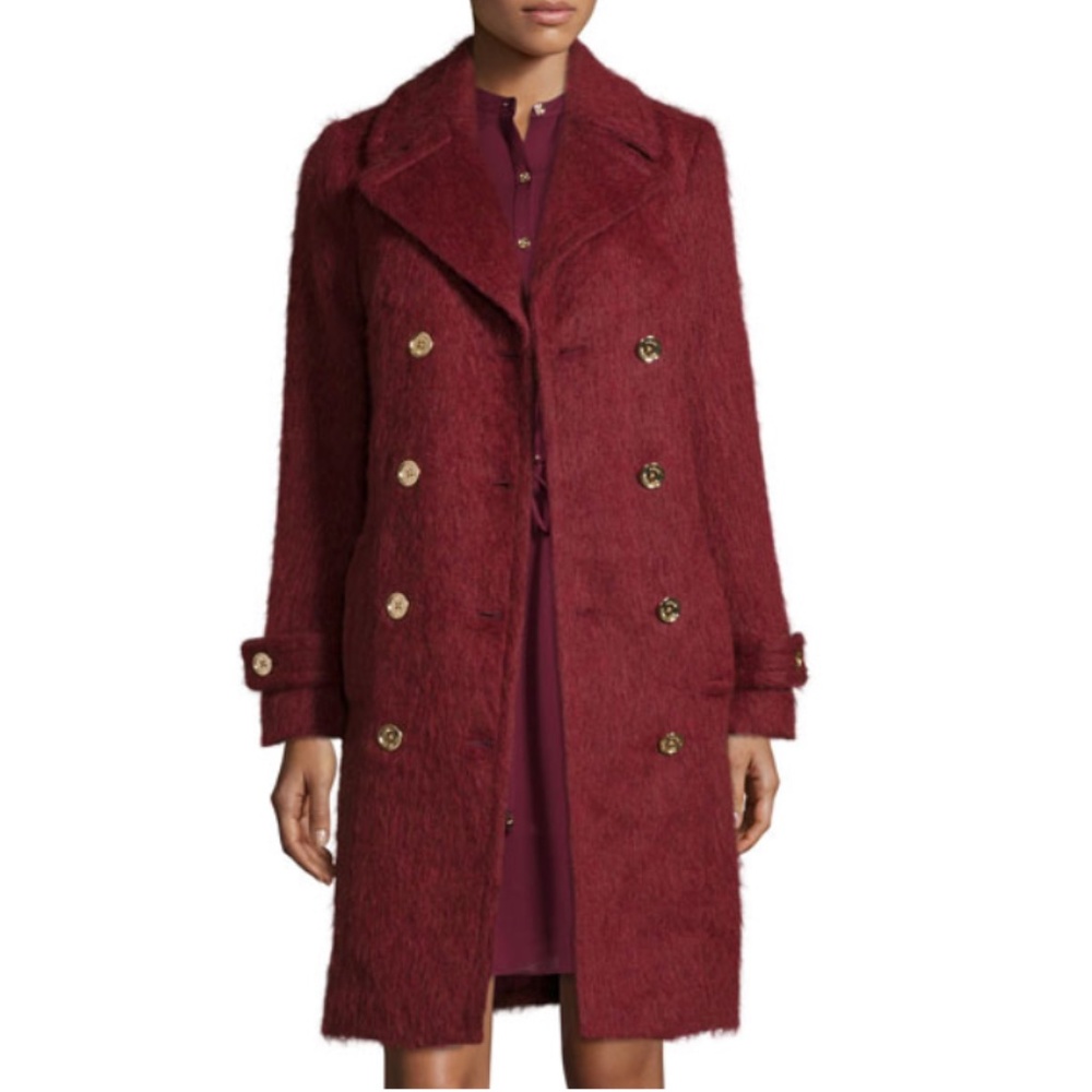 Michael Kors Mohair Wool Trench Coat